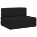 Vouwbare Bankbed Zwart 100 x 80 x 60 cm Stof