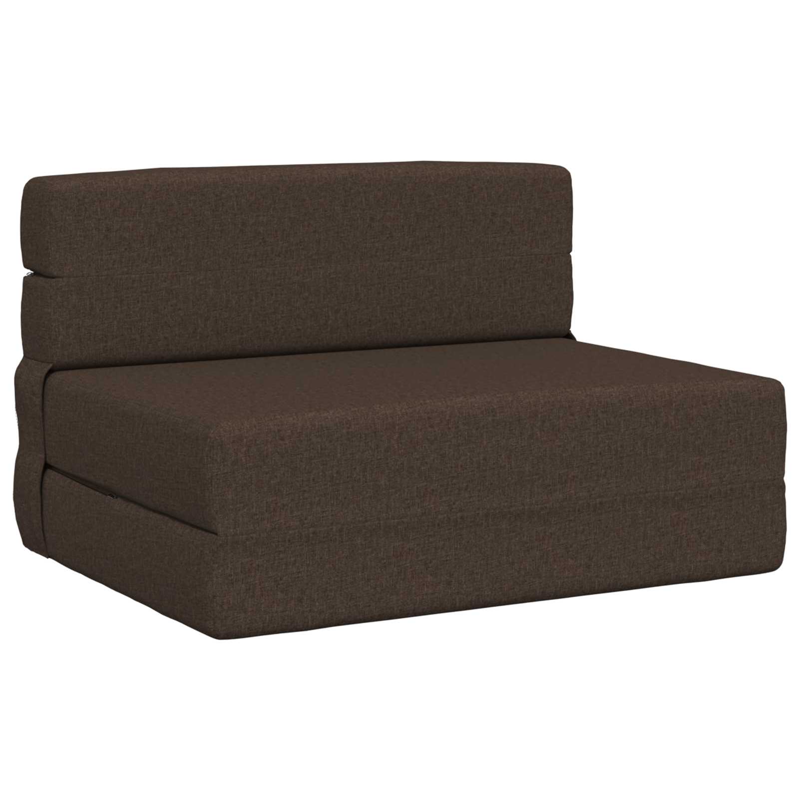 Vouwbare Bankbed Taupe 100 x 80 x 60 cm Stof