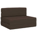 Vouwbare Bankbed Taupe 100 x 80 x 60 cm Stof