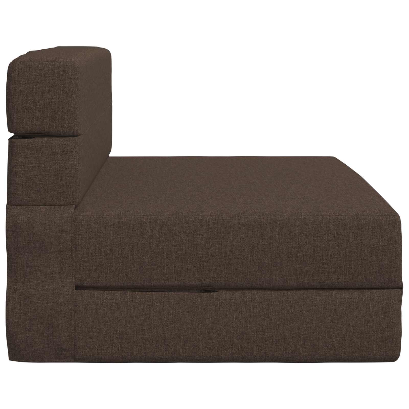 Vouwbare Bankbed Taupe 100 x 80 x 60 cm Stof