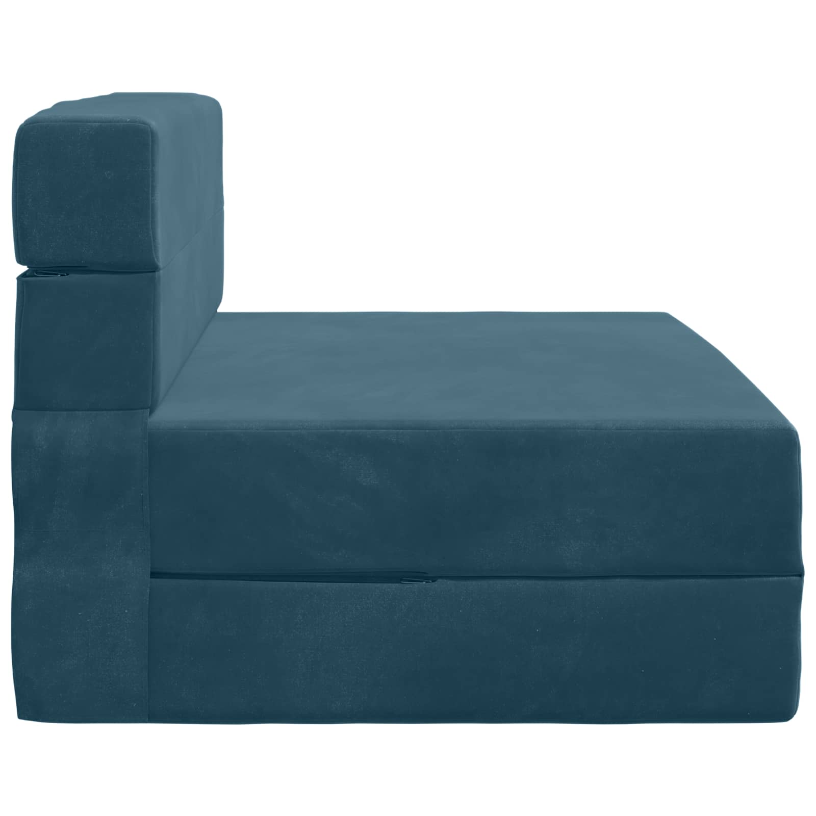 Vouwbare Bankbed Blauw 100 x 80 x 60 cm Stof