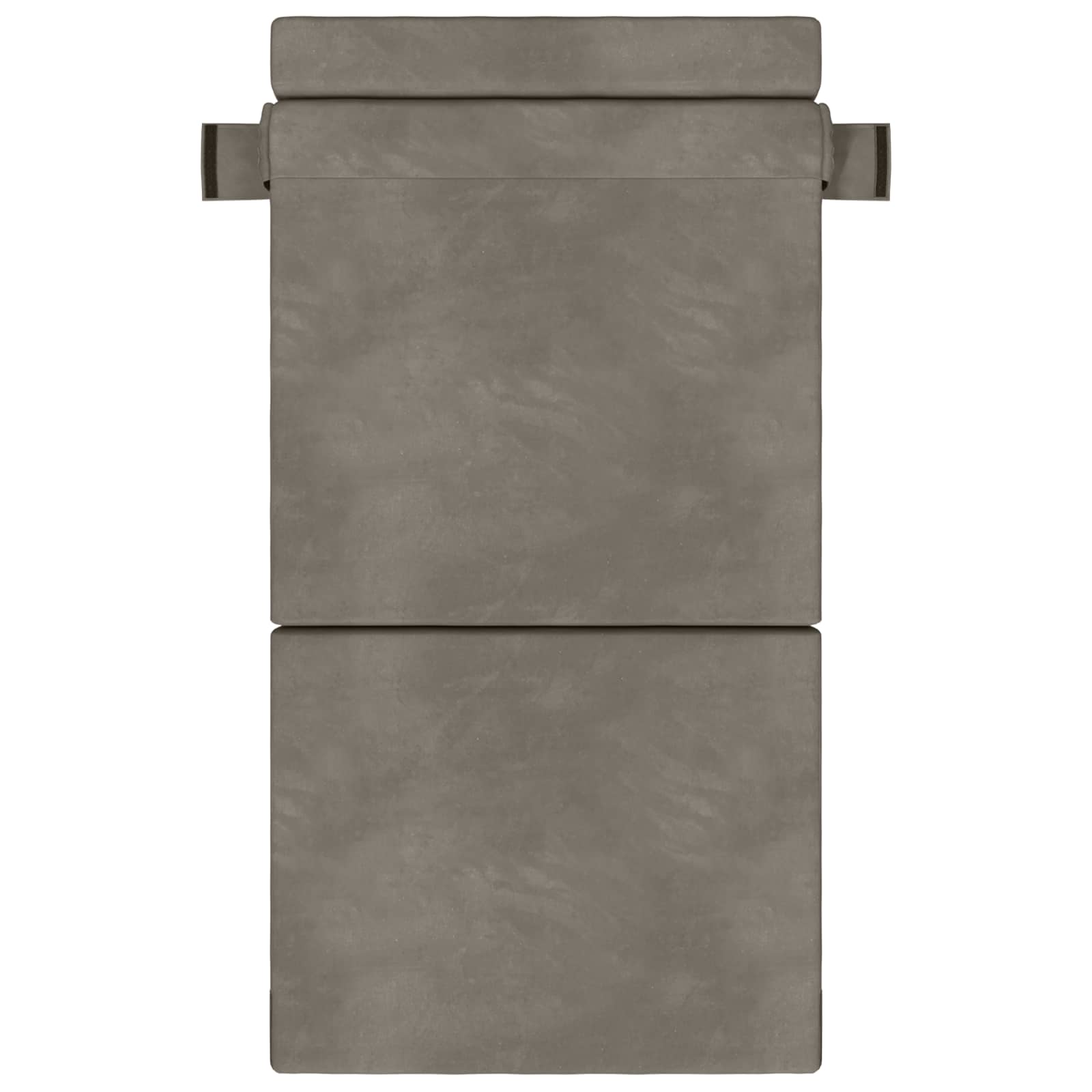 Vouwbare Bankbed Lichtgrijs 100 x 80 x 60 cm Stof
