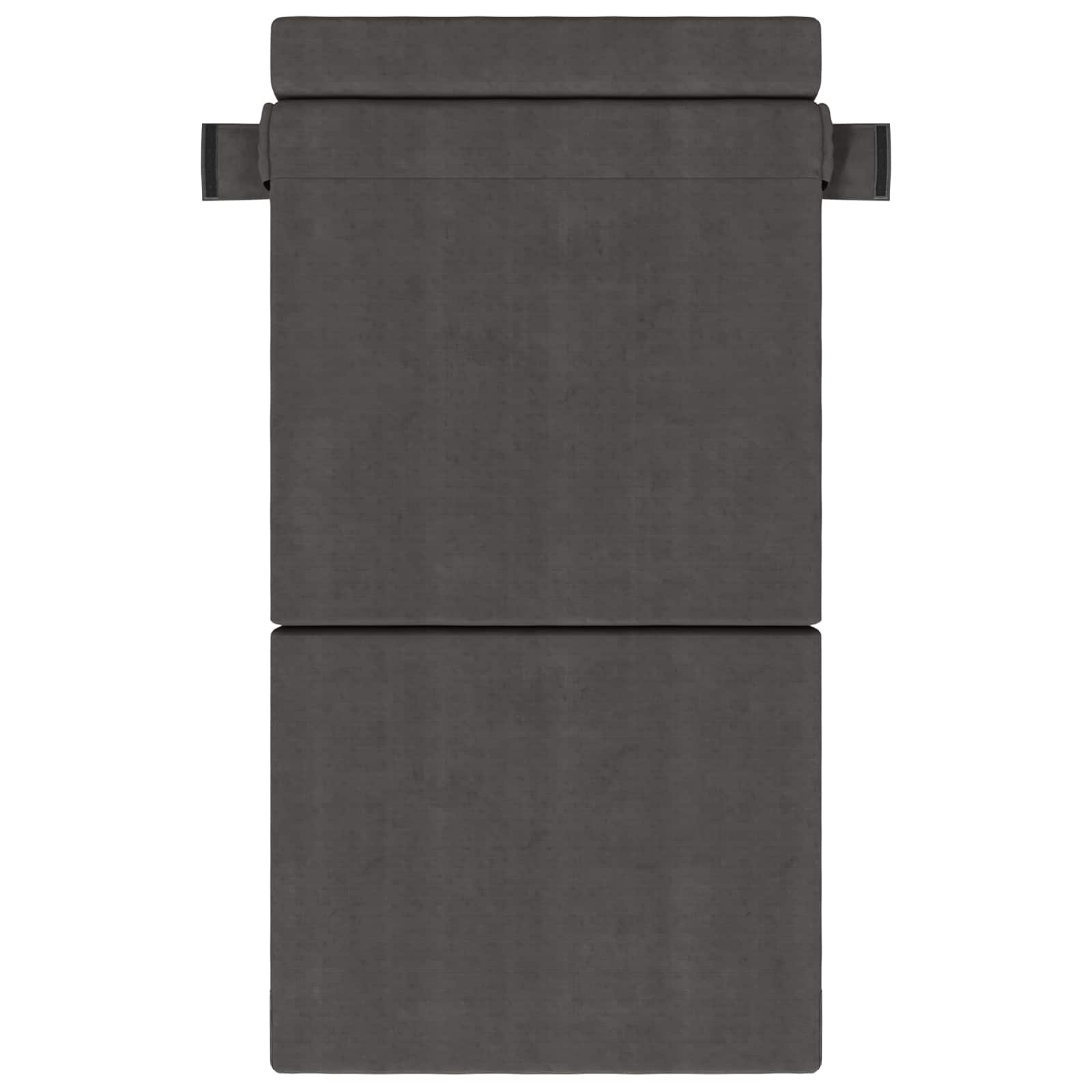 Vouwbare Bankbed Donkergrijs 100 x 80 x 60 cm Stof