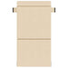 Vouwbare Bankbed Crèmekleurig 100 x 80 x 60 cm Stof