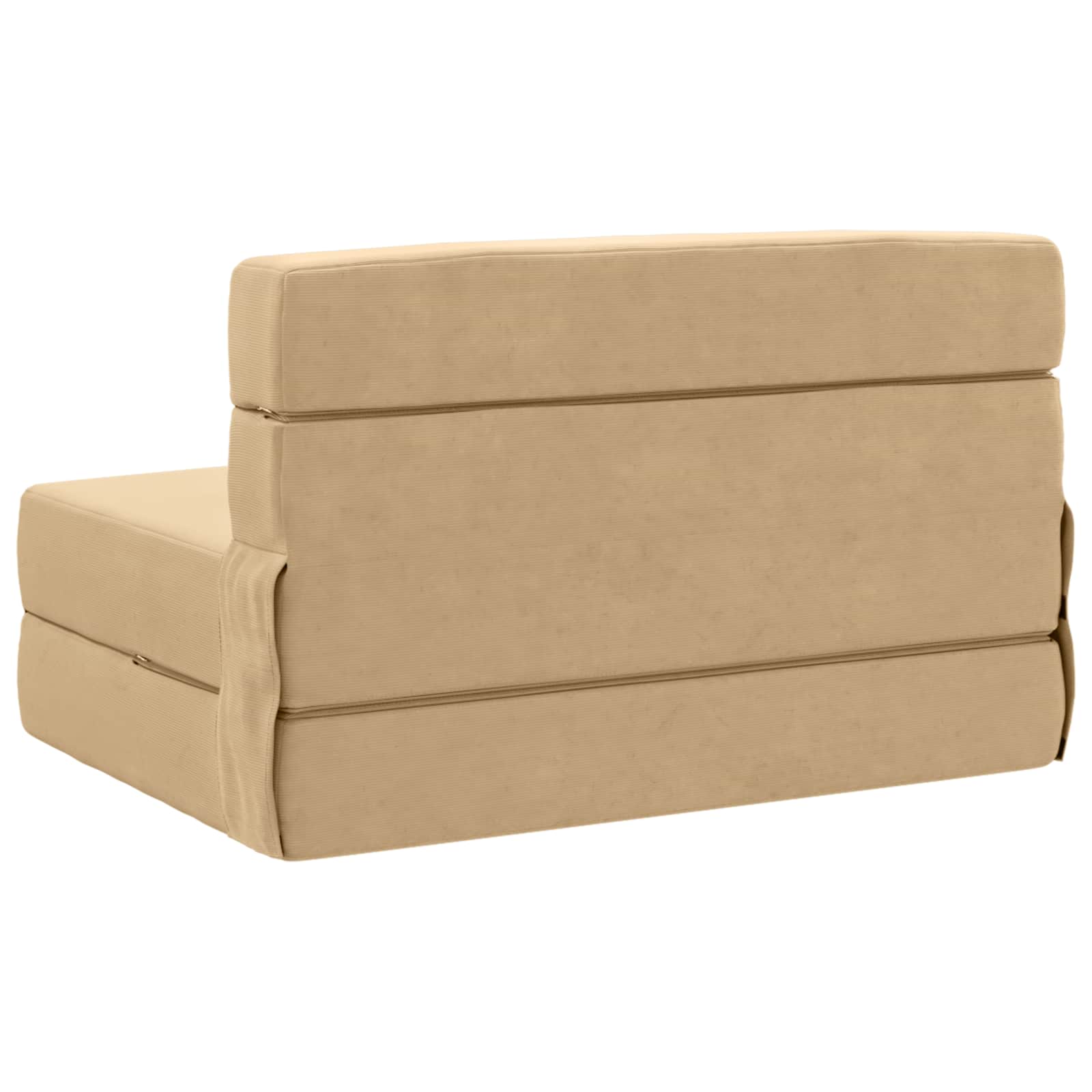 Vouwbare Bankbed Groen Grijs 100 x 80 x 60 cm Stof