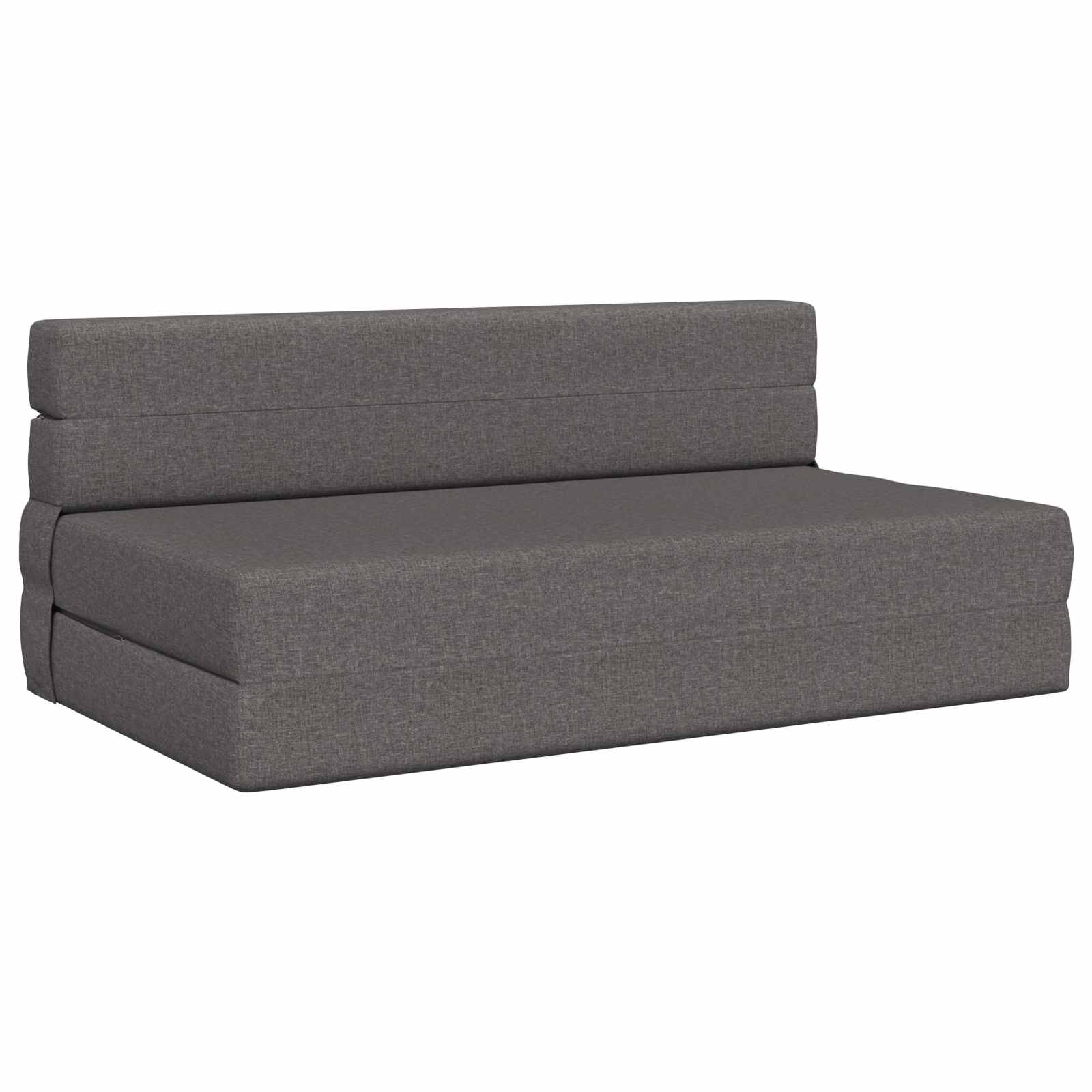 Vouwbare Bankbed Lichtgrijs 152 x 86,5 x 60 cm Stof