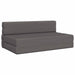 Vouwbare Bankbed Lichtgrijs 152 x 86,5 x 60 cm Stof