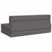 Vouwbare Bankbed Lichtgrijs 152 x 86,5 x 60 cm Stof