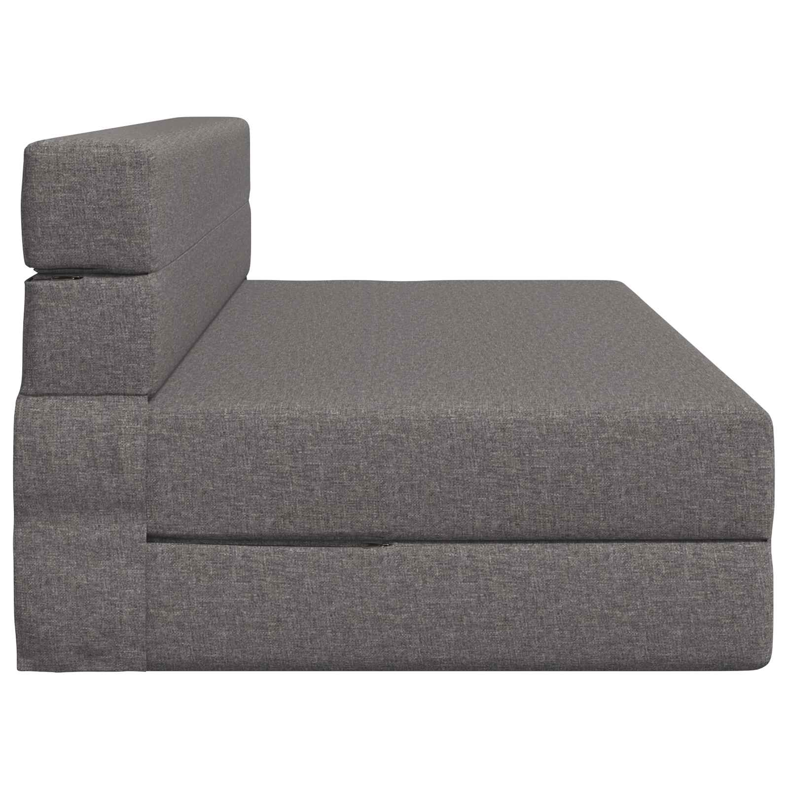 Vouwbare Bankbed Lichtgrijs 152 x 86,5 x 60 cm Stof