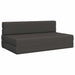 Vouwbare Bankbed Donkergrijs 152 x 86,5 x 60 cm Stof