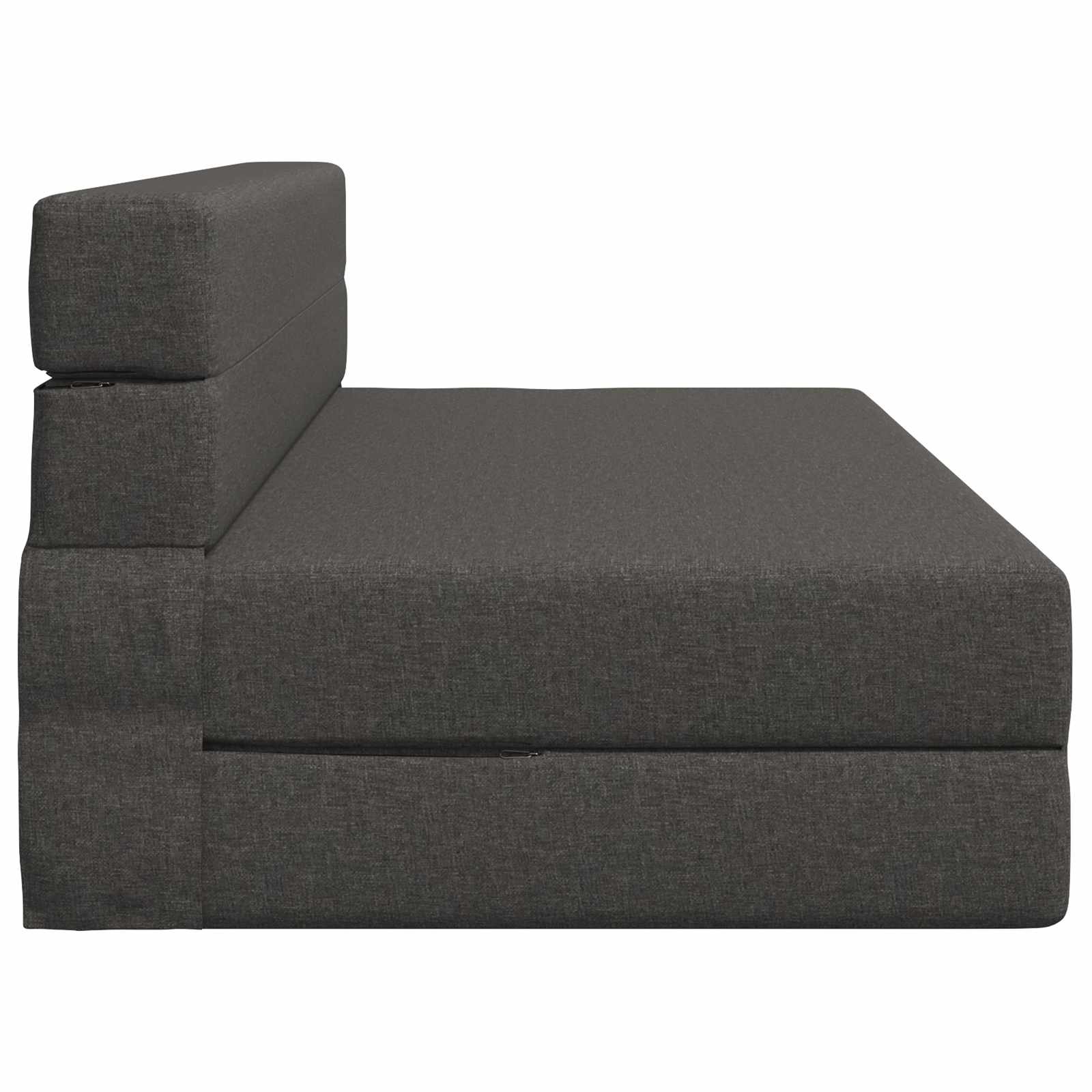 Vouwbare Bankbed Donkergrijs 152 x 86,5 x 60 cm Stof