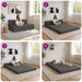 Vouwbare Bankbed Donkergrijs 152 x 86,5 x 60 cm Stof
