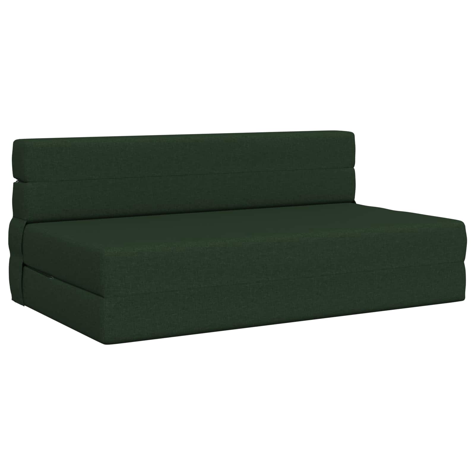 Vouwbare Bankbed Donkergroen 152 x 86,5 x 60 cm Stof