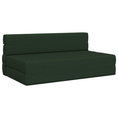 Vouwbare Bankbed Donkergroen 152 x 86,5 x 60 cm Stof
