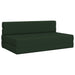 Vouwbare Bankbed Donkergroen 152 x 86,5 x 60 cm Stof