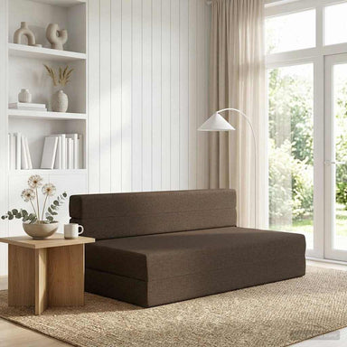 Vouwbare Bankbed Taupe 152 x 86,5 x 60 cm Stof