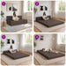 Vouwbare Bankbed Taupe 152 x 86,5 x 60 cm Stof
