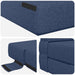 Vouwbare Bankbed Blauw 152 x 86,5 x 60 cm Stof