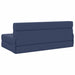 Vouwbare Bankbed Blauw 152 x 86,5 x 60 cm Stof