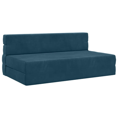 Vouwbare Bankbed Blauw 152 x 86,5 x 60 cm Stof