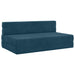 Vouwbare Bankbed Blauw 152 x 86,5 x 60 cm Stof