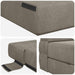 Vouwbare Bankbed Lichtgrijs 152 x 86,5 x 60 cm Stof