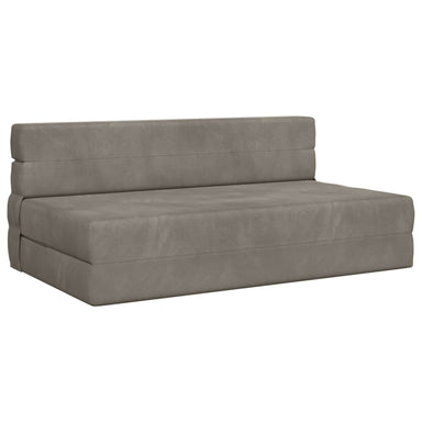 Vouwbare Bankbed Lichtgrijs 152 x 86,5 x 60 cm Stof