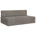 Vouwbare Bankbed Lichtgrijs 152 x 86,5 x 60 cm Stof