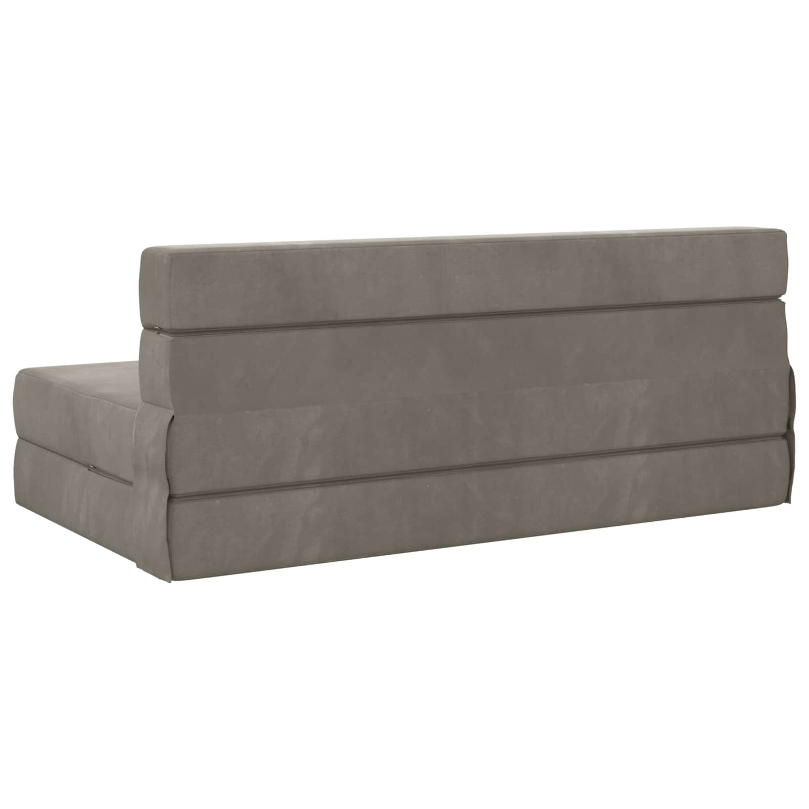 Vouwbare Bankbed Lichtgrijs 152 x 86,5 x 60 cm Stof