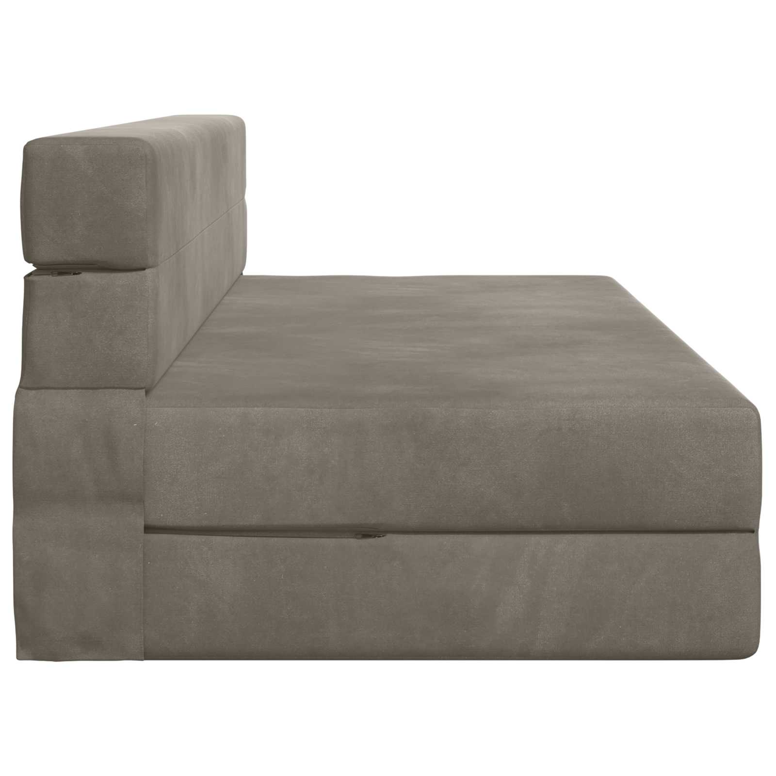 Vouwbare Bankbed Lichtgrijs 152 x 86,5 x 60 cm Stof