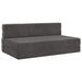 Vouwbare Bankbed Donkergrijs 152 x 86,5 x 60 cm Stof