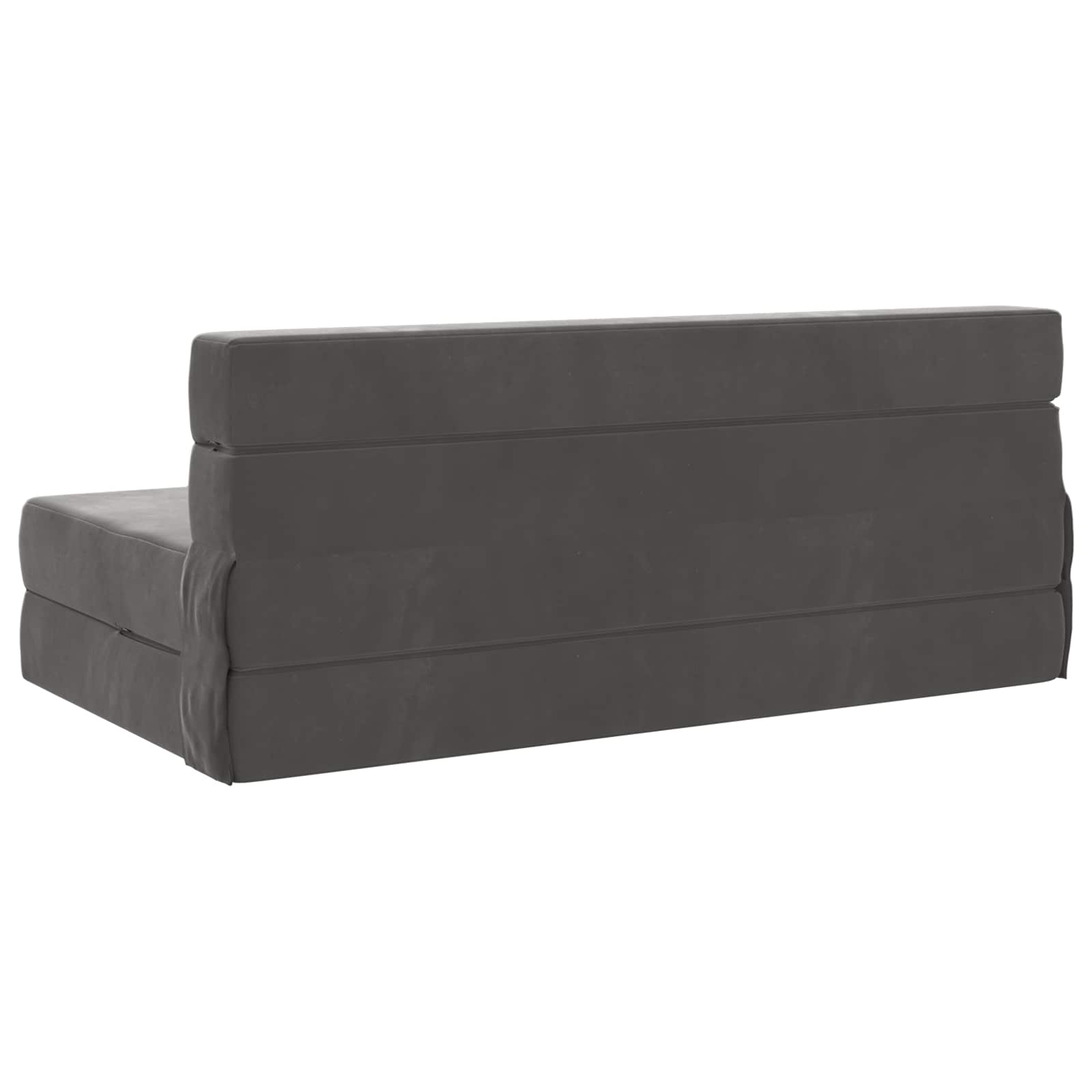 Vouwbare Bankbed Donkergrijs 152 x 86,5 x 60 cm Stof