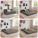 Vouwbare Bankbed Donkergrijs 152 x 86,5 x 60 cm Stof