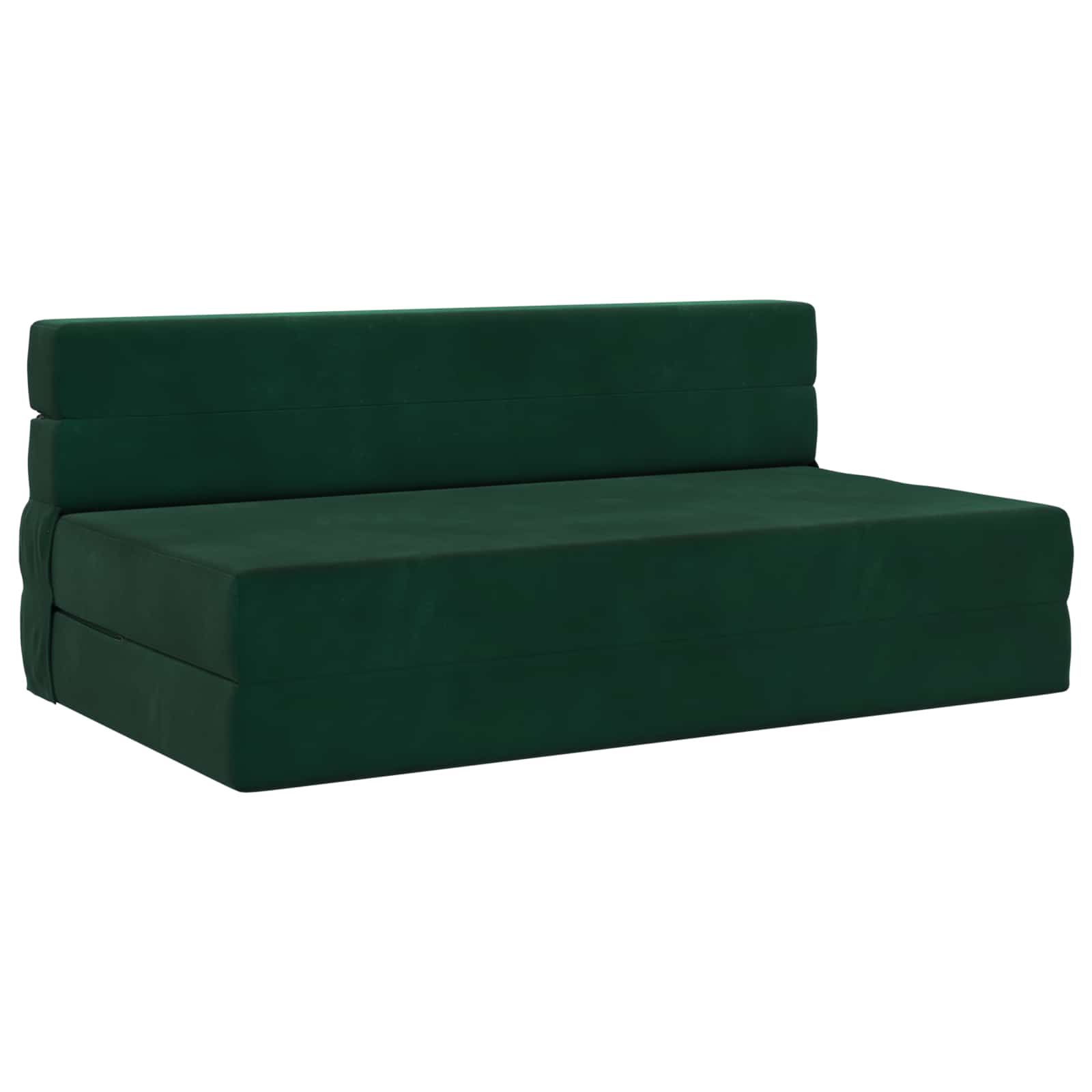 Vouwbare Bankbed Donkergroen 152 x 86,5 x 60 cm Stof