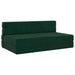 Vouwbare Bankbed Donkergroen 152 x 86,5 x 60 cm Stof