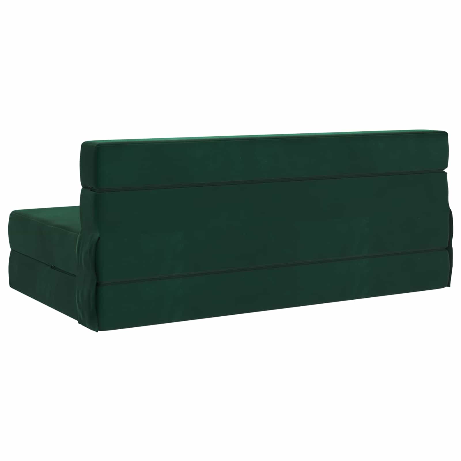 Vouwbare Bankbed Donkergroen 152 x 86,5 x 60 cm Stof