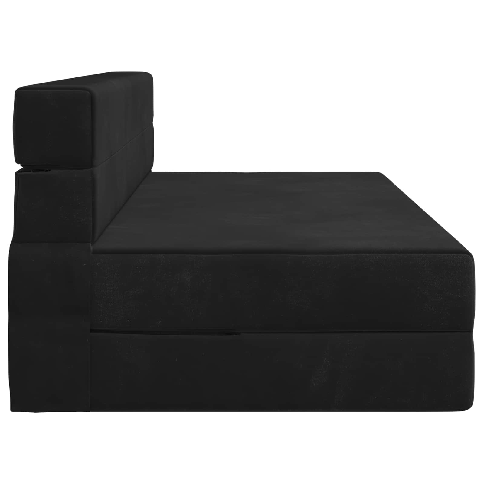 Vouwbare Bankbed Zwart 152 x 86,5 x 60 cm Stof