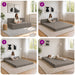 Vouwbare Bankbed Lichtgrijs 152 x 86,5 x 60 cm Stof