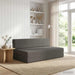 Vouwbare Bankbed Donkergrijs 152 x 86,5 x 60 cm Stof
