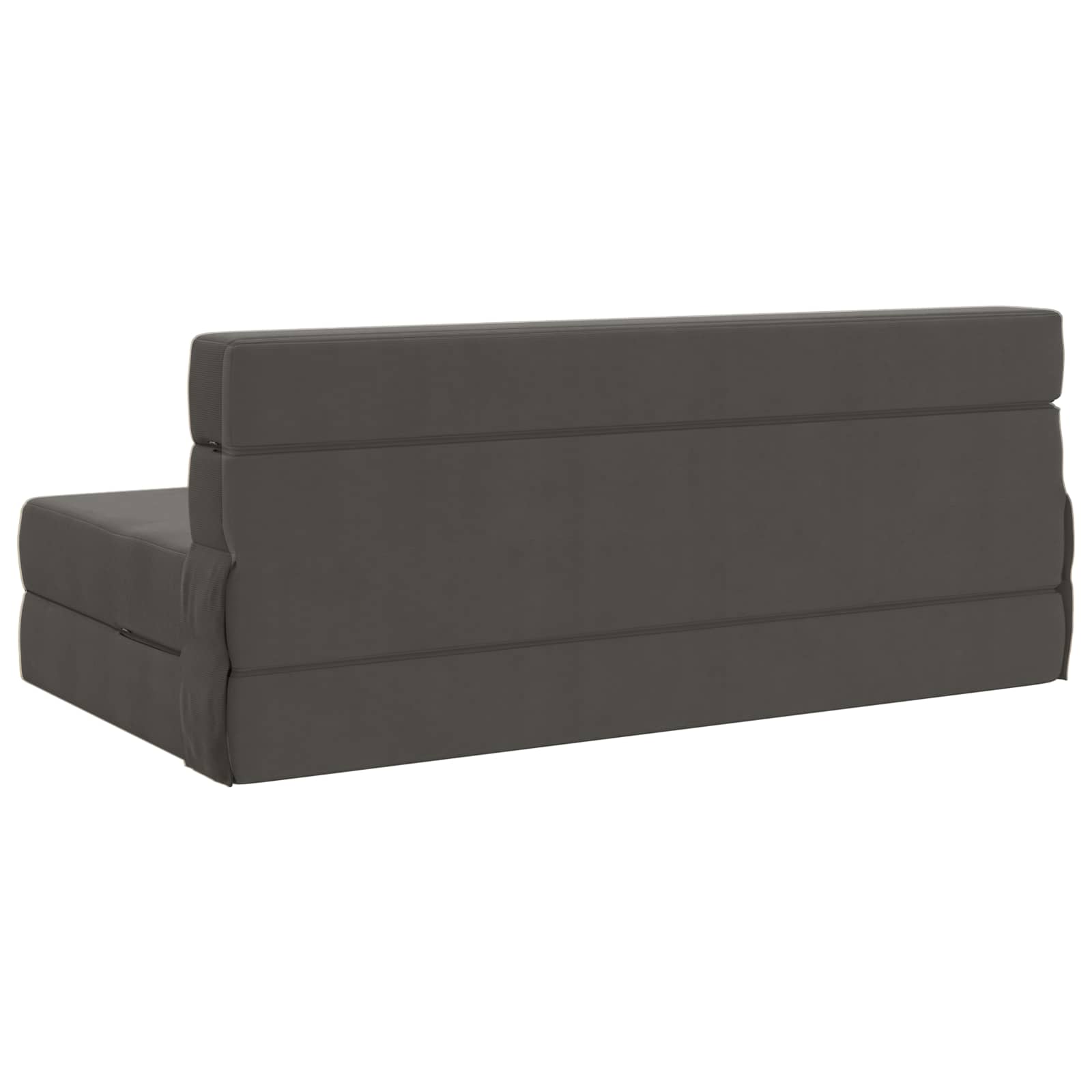 Vouwbare Bankbed Donkergrijs 152 x 86,5 x 60 cm Stof