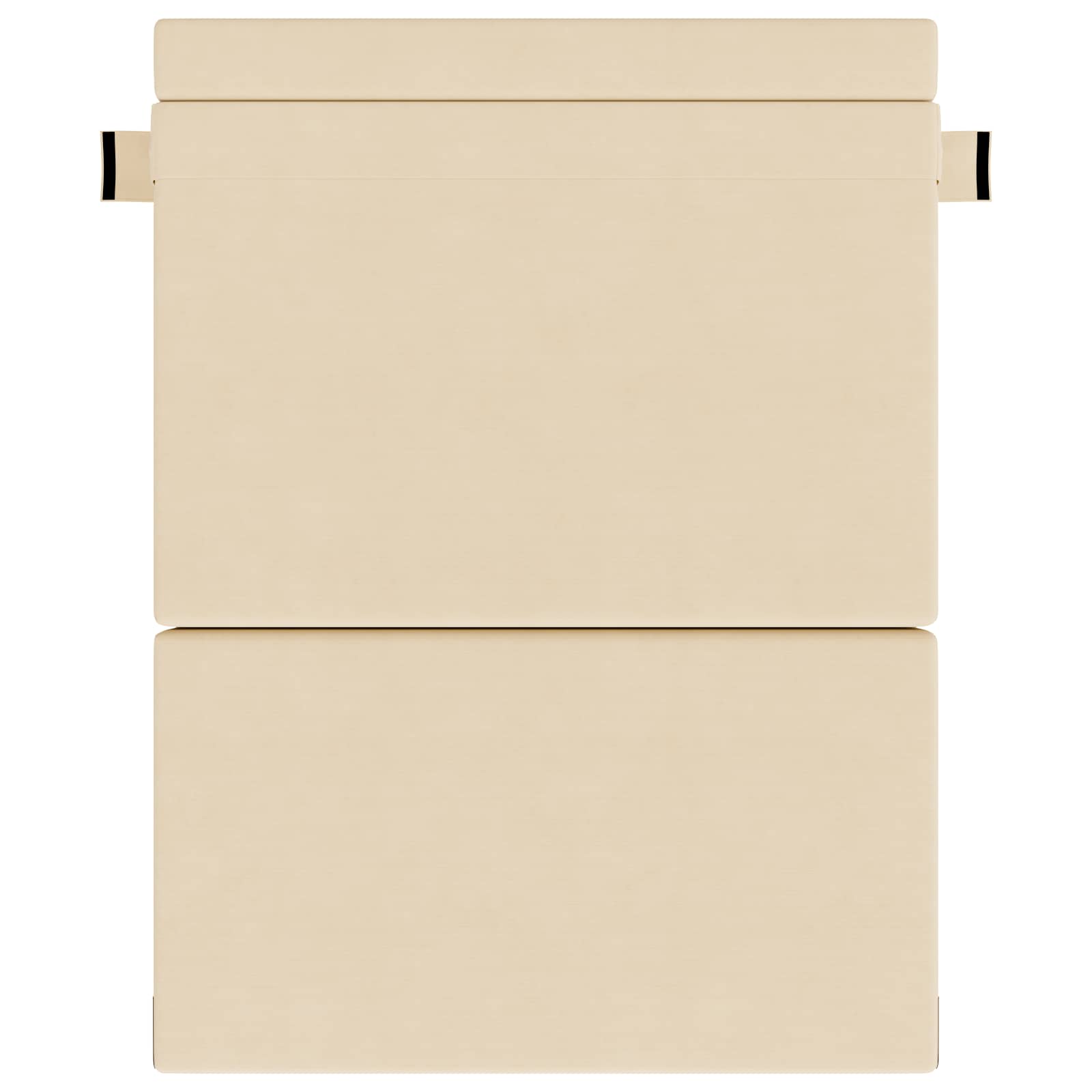 Vouwbare Bankbed Crèmekleurig 152 x 86,5 x 60 cm Stof