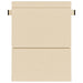 Vouwbare Bankbed Crèmekleurig 152 x 86,5 x 60 cm Stof