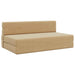 Vouwbare Bankbed Groen Grijs 152 x 86,5 x 60 cm Stof