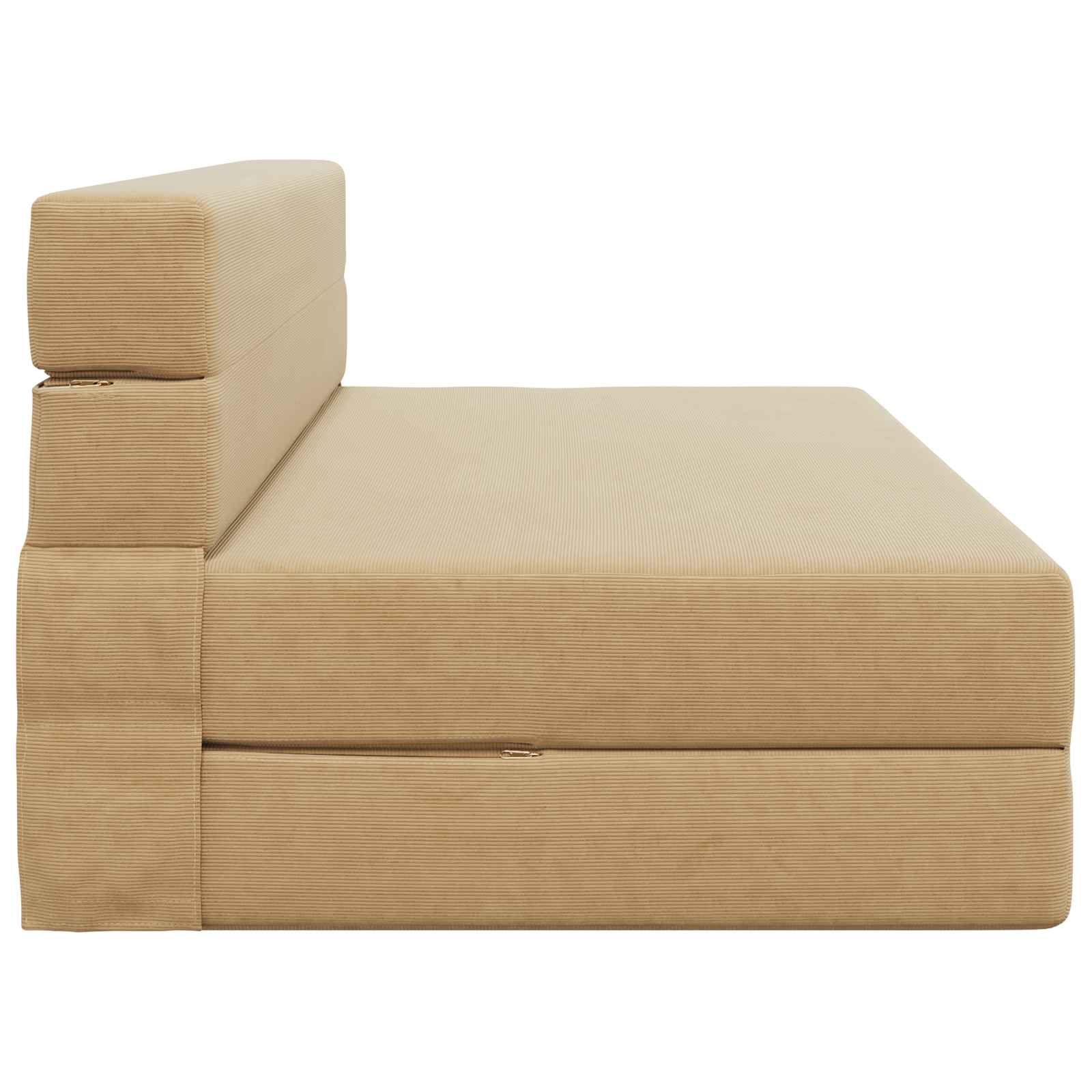Vouwbare Bankbed Groen Grijs 152 x 86,5 x 60 cm Stof