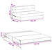 Vouwbare Bankbed Groen Grijs 152 x 86,5 x 60 cm Stof