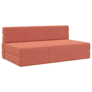 Vouwbare Bankbed Rood-oranje 152 x 86,5 x 60 cm Stof