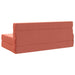 Vouwbare Bankbed Rood-oranje 152 x 86,5 x 60 cm Stof