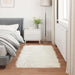 Tapijt van imitatie TAFALLA Wit 60 x 110 cm Polyester