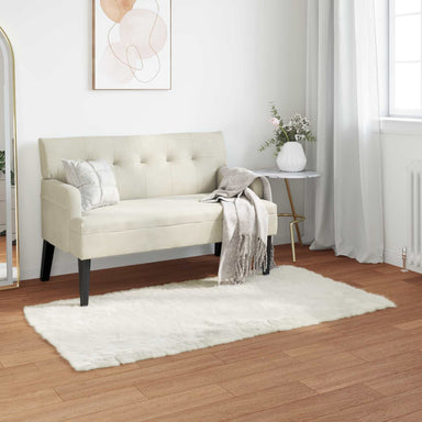 Tapijt van imitatie TAFALLA Wit 80 x 150 cm Polyester