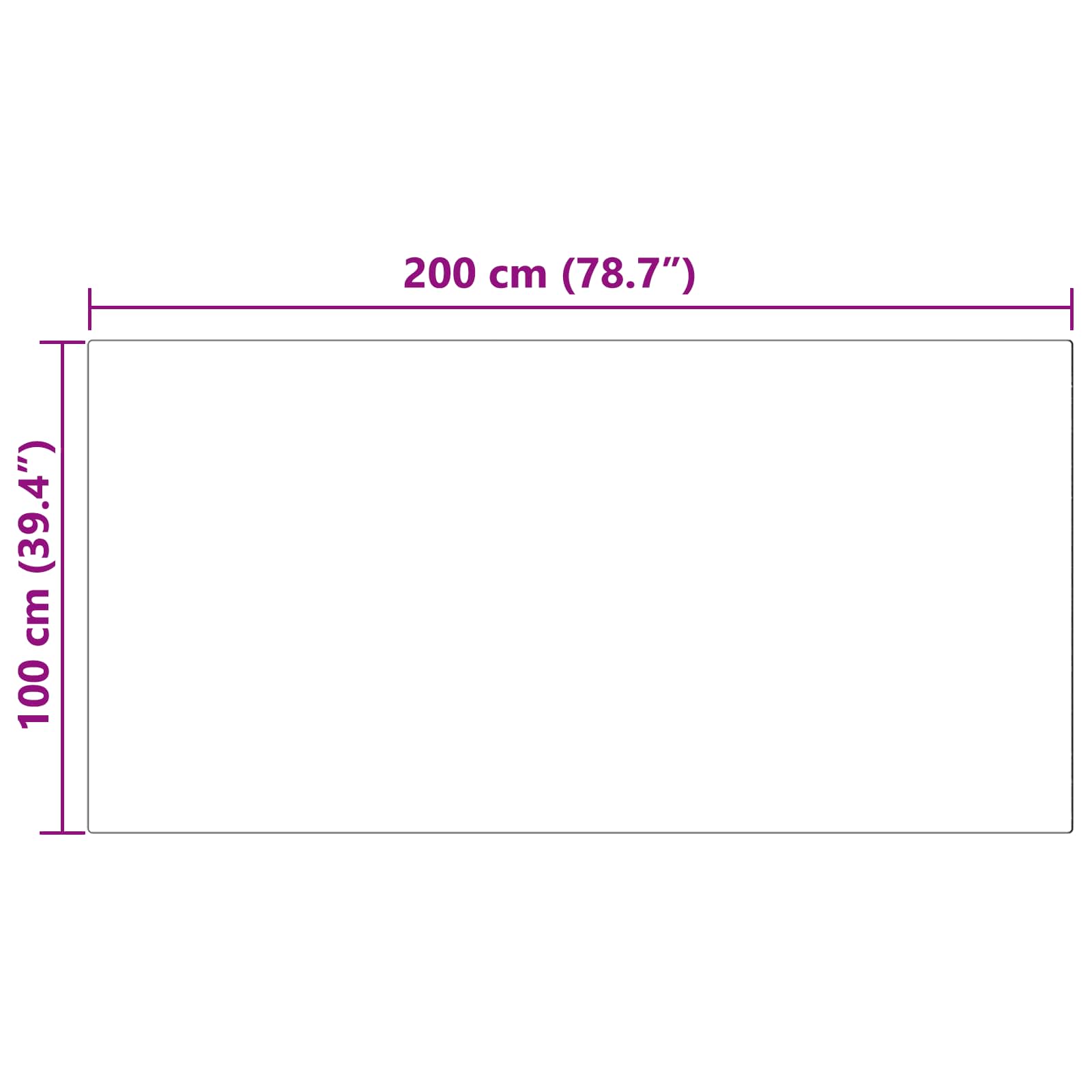 Tapijt van imitatie TAFALLA Wit 100 x 200 cm Polyester